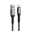Kábel FORCELL F-ENERGY C257 USB-A na Lightning 2,4A 12W Cafule 0,5 m čierny