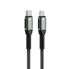 Kábel FORCELL F-ENERGY C259 USB-C na Lightning PD 3A 27W Cafule 0,25 m čierny