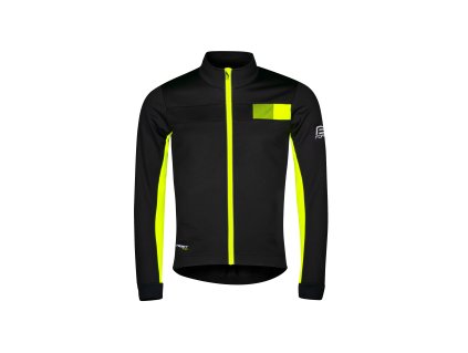 Bunda Force FROST KID softshell, černo-fluo (Velikost 128-140)