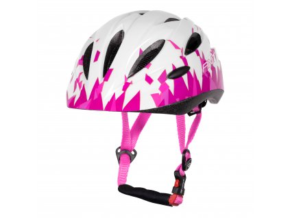 Dětská cyklistická helma Force ANT, bílo-růžová