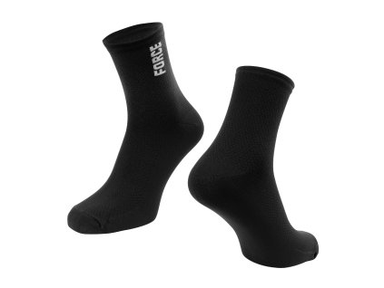 Ponožky Force COLOUR krátké, černé (Velikost L-XL)