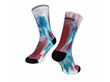 Ponožky Force SUBLIME, modro-červené (Velikost S-M)