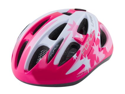 Přilba Force LARK dětská, růžovo-bílá (Velikost S)