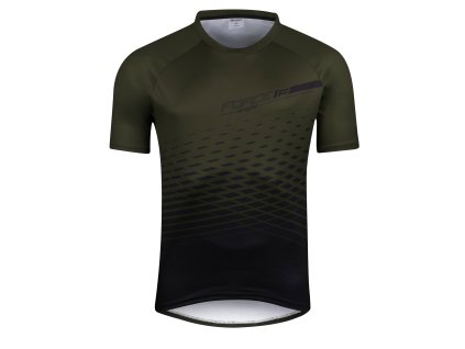 Dres Force MTB ANGLE kr. rukáv, army (Velikost M)