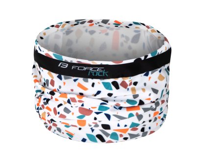 Šátek Force ROCK jaro/podzim, bílý (Velikost UNI)