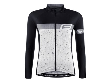 Dres Force SPRAY LADY dlouhý rukáv, bílo-černý (Velikost L)