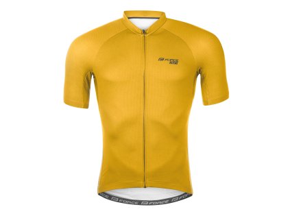 Dres Force PURE kr. rukáv, žlutý (Velikost S)