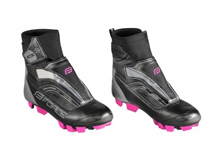 Tretry zimní Force MTB ICE21 LADY, černo-růž (Velikost 36)