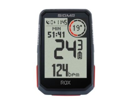 Počítač SIGMA ROX 4.0, GPS HR, 30 funkcí, černý