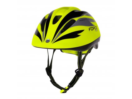 Přilba Force FUN STRIPES dětská, fluo-černo-šedá (Velikost S)