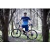 Dres Force MTB ANGLE kr. rukáv, modrý (Velikost XS)