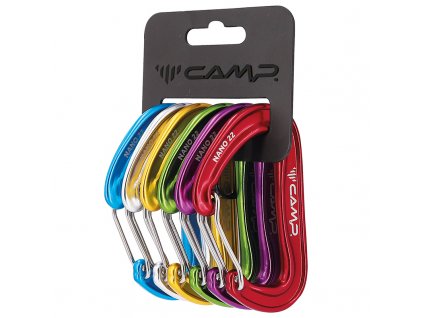 Set ultralehkých karabin C.A.M.P. Nano 22 Rack Pack 6pcs