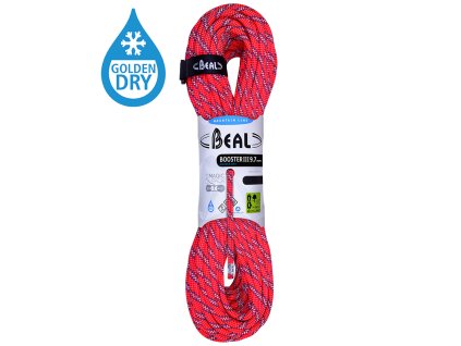Horolezecké lano Beal Booster Unicore Golden dry 9.7 mm