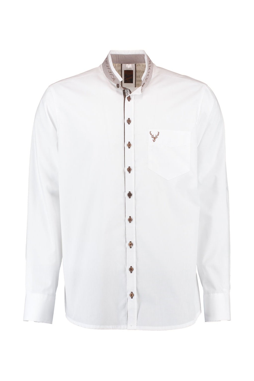 ORBIS - košile pánská bílá Slim Fit  s dl. rukávem (3684)