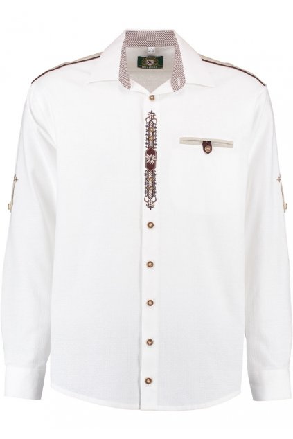 ORBIS - bílá pánská košile Reg.Fit, dl. rukáv 36-3003