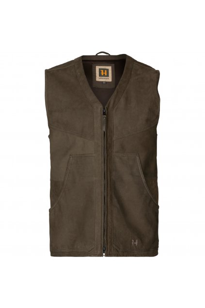 HÄRKILA  - Pro Hunter leather vesta kožená Willow green