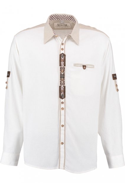 Orbis - košile pánská bílá, zkr.rukáv (2541)