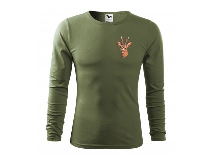 Polovnicke Tricko Forest s DR Khaki Srnec