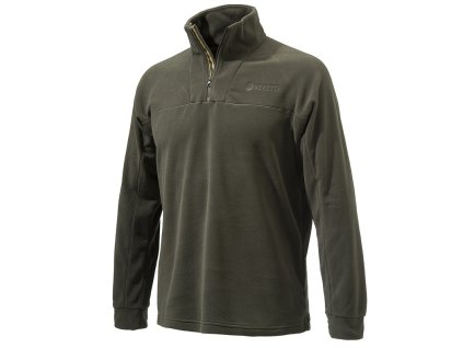 4016 half zip fleece mikina chocolate