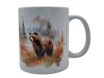 10503 hrncek keramicky s potlacou medved v lese 330ml Photoroom