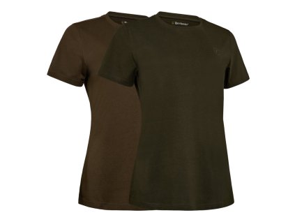 Poľovnícke dámske tričká DEERHUNTER Lady 2 pack T shirt 381393 01