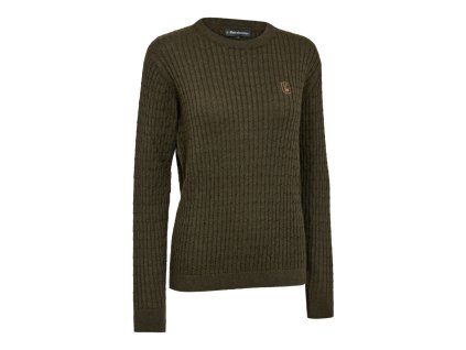 Dámsky poľovnícky sveter DEERHUNTER Lady Harrington Cable Knit 01