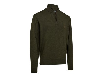 Poľovnícky sveter pulover DEERHUNTER Harrington Half Zip Knit 01