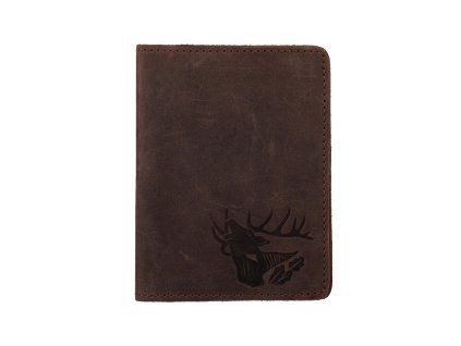 Kožená dokladovka 2wolfs DEER hnedá
