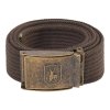 Plátený opasok DEERHUNTER Canvas Belt - hnedý 544