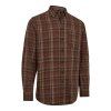 Poľovnícka košeľa DEERHUNTER Ashton – Brown Check – pohľad spredu