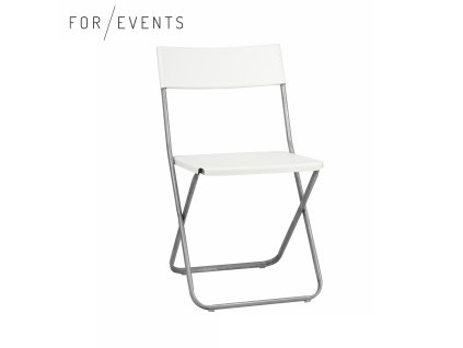 Židle skládací Serana - bílá