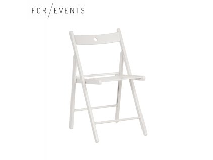 Židle G skládací - bílá
