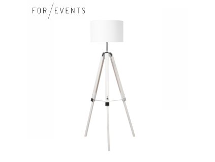 Lampa stojací Gent bílá