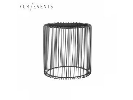 Lounge stolek vysoký Wire černý sada 2.ks