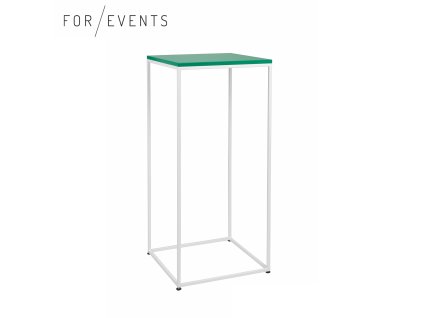Koktejlový stolek bílá / zelená