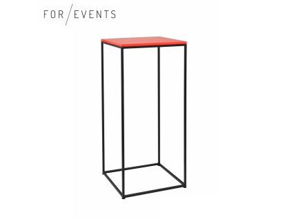 Koktejlový stolek černá / červená