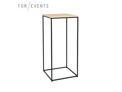 Koktejlový stolek černá / dřevo