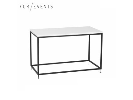 Konferenční stolek 80x40 cm černá / bílá