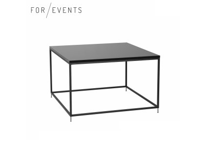 Konferenční stolek 80x80 cm černá / černá