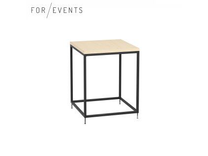 Konferenční stolek 40x40cm černá / dřevo