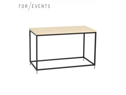 Konferenční stolek 80x40 cm černá / dřevo