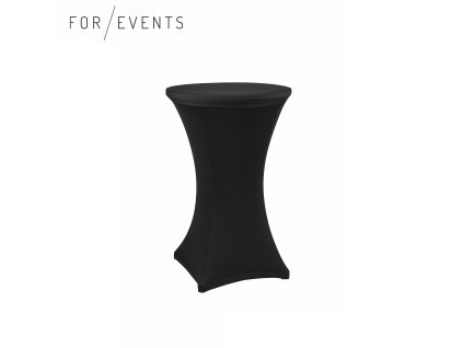 Streč černý ubrus na koktejlový stolek