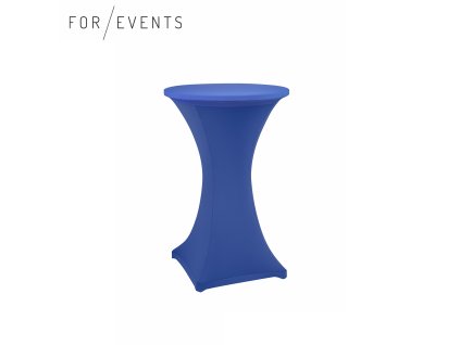 Streč modrý ubrus na koktejlový stolek