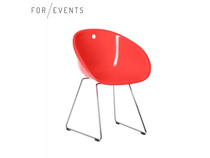 Židle Glow červená