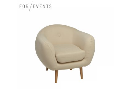 Křeslo Diva krémová