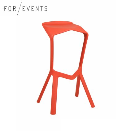 Barová židle Miura červená