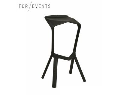 Barová židle Miura černá