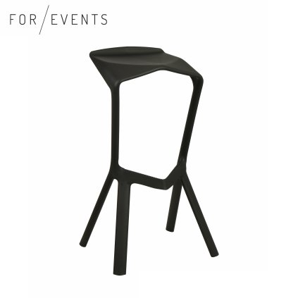 Barová židle Miura černá