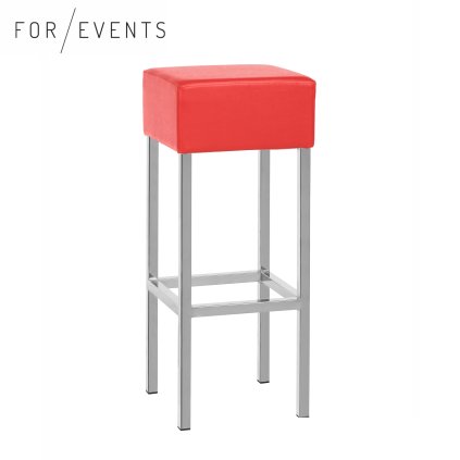 Barová židle Kube červená