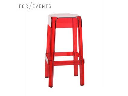 Barová židle Kubik red